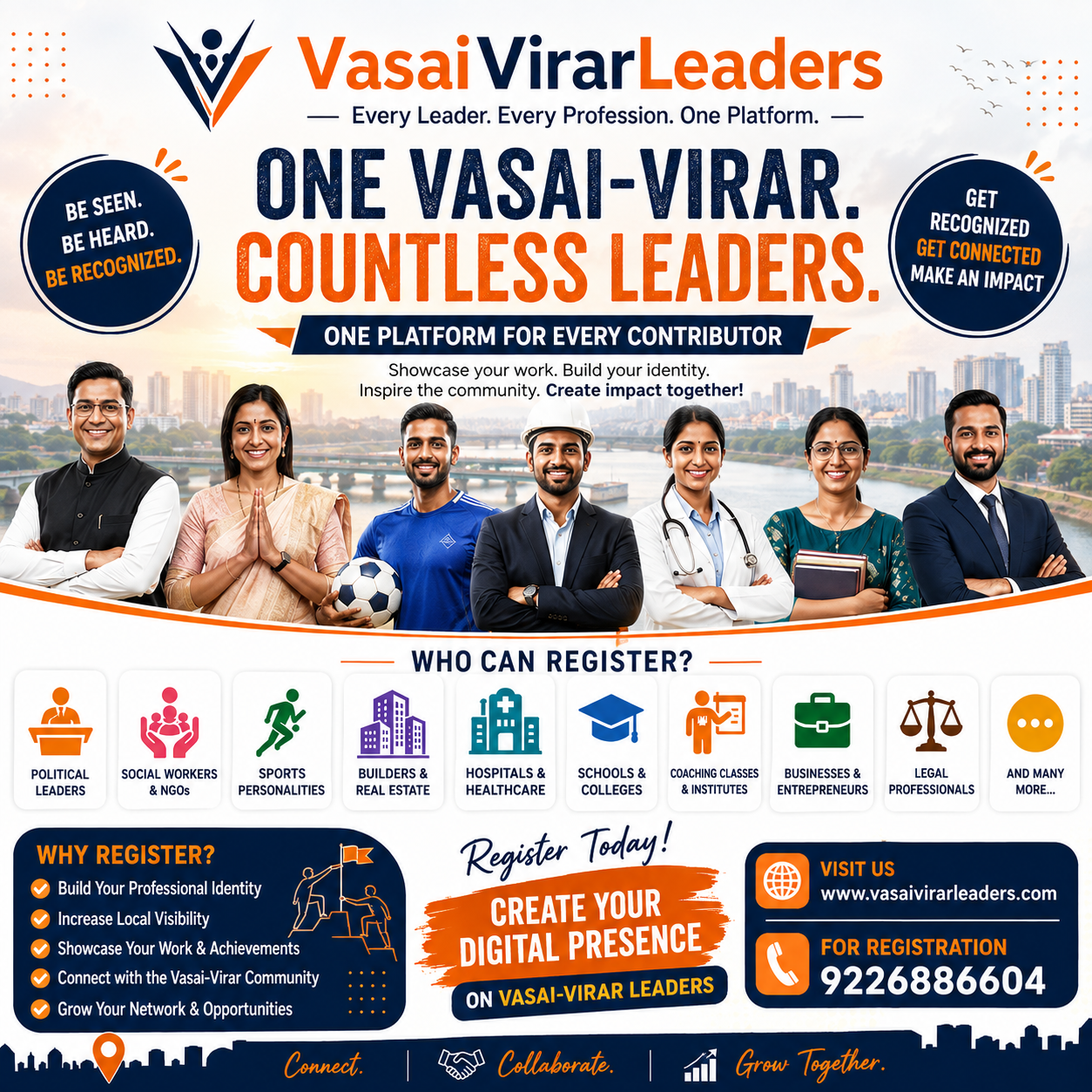 Vasai-Virar Leaders: Showcase Your Work, Achievements & Digital Identity