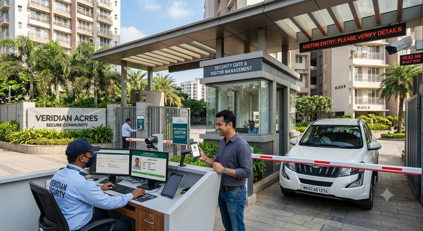 Gated Community Visitor Management System for Smarter Society Security